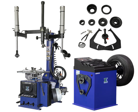 Xinkong 988 Tire Changer Wheel Changers Machine 680 Combo Balancer Rim Clamp