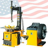 1.5 HP 806B 70D Tire Changer Wheel Balancer Machine Combo Rim Clamp 14"-28"